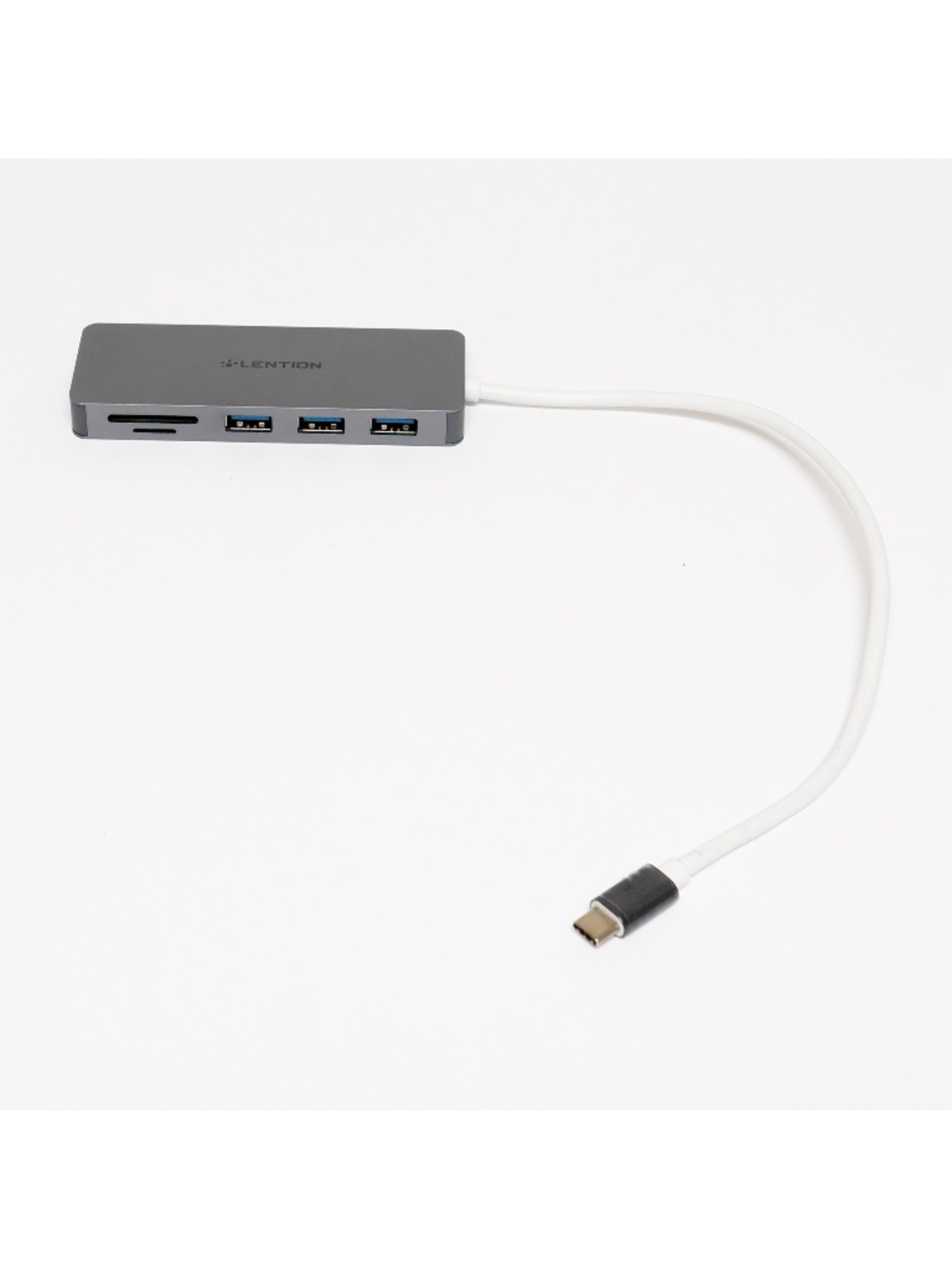 Lention USB C hub with SD card reader - Cellphone and tablet supported